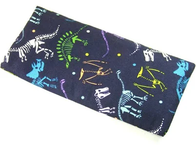 Teal Cat-Eye Glasses Case with Dinosaur Skeleton Print — Mother's Day gift for a grandmother, shoppable idea