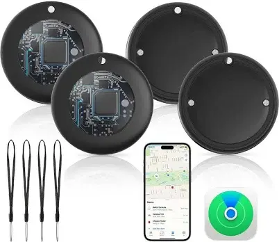 Bluetooth tracker 4-pack (AirTag-class)