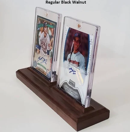 Artisan Wooden Trading Card Display Easel