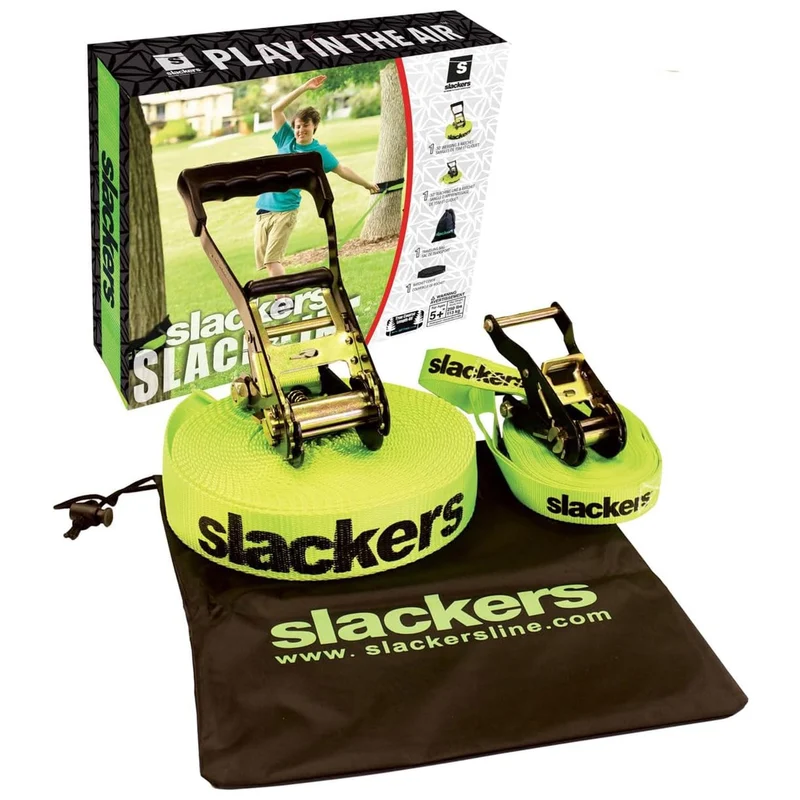 Backyard slackline kit for kids