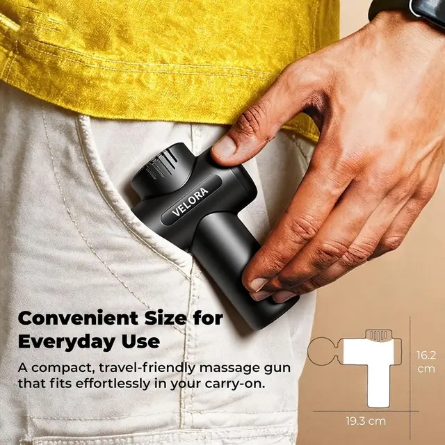 Mini percussive massage gun (active recovery tech)