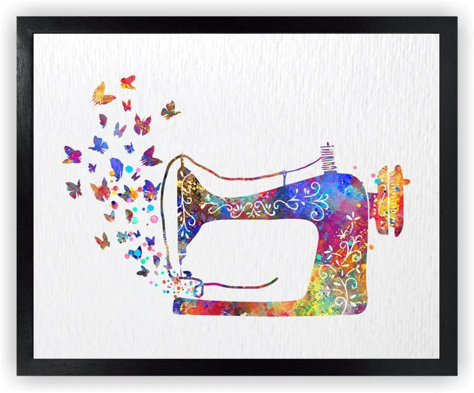 Sewing Watercolor Art Print