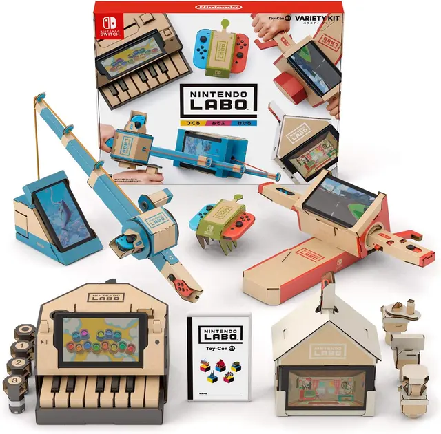 Nintendo Labo Variety Kit cardboard builds