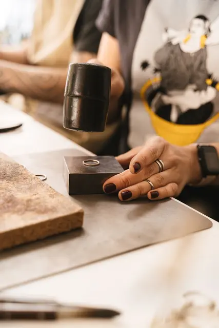 Silver ring-making workshop for two