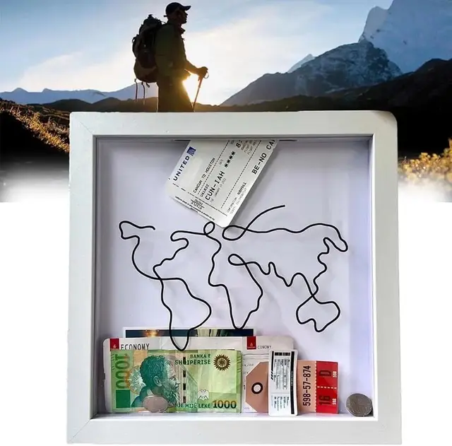 Travel ticket memory archive box