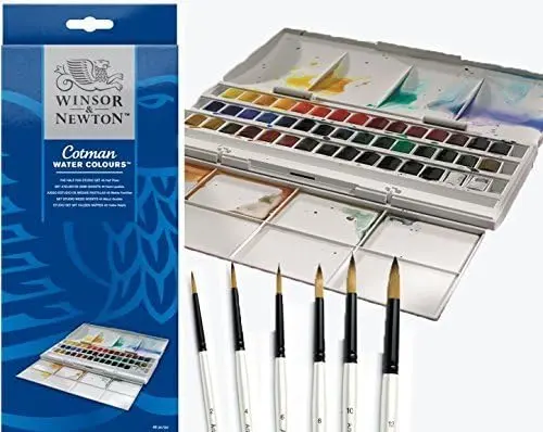 Winsor and Newton Cotman Watercolor Half Pan Set